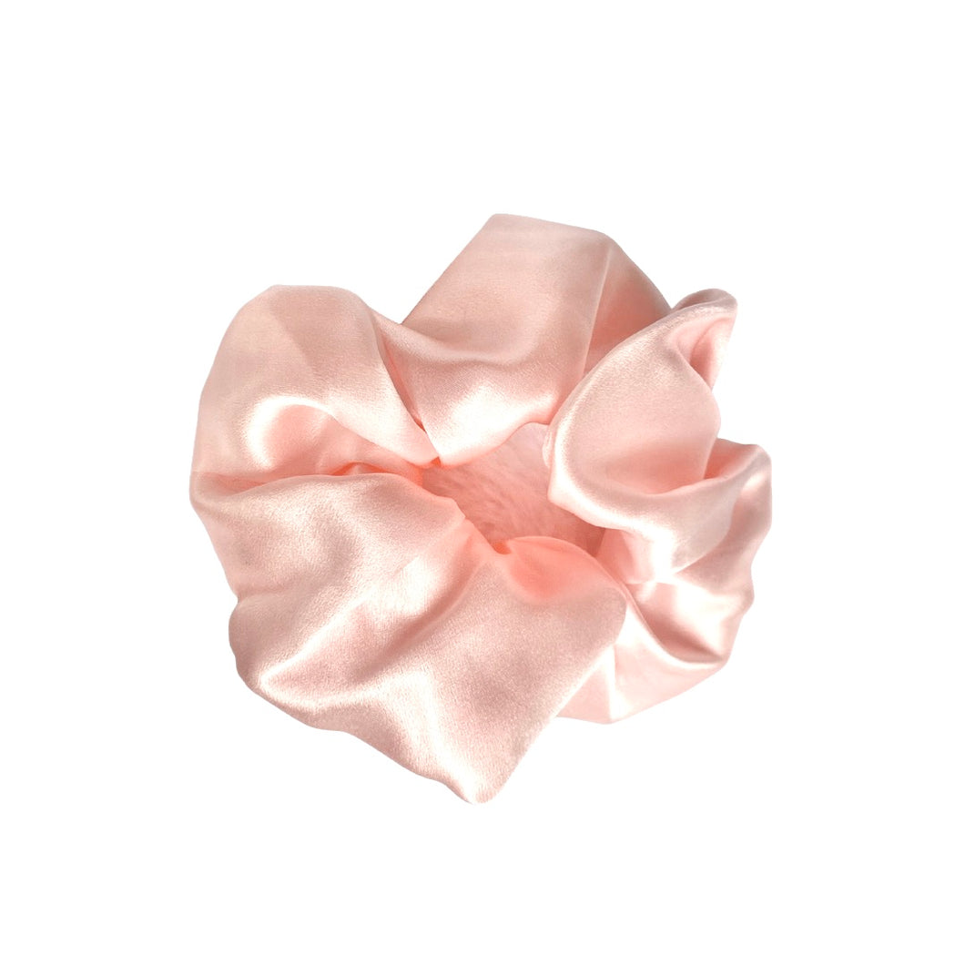 Silk Scrunchie - Large Pink