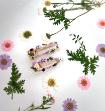 Load image into Gallery viewer, Hair Clips-Transparent Floral

